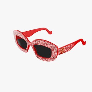LOEWE Red Sunglasses