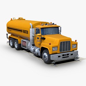 Water truck 3D model