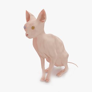 Sphinx Cat Low Poly