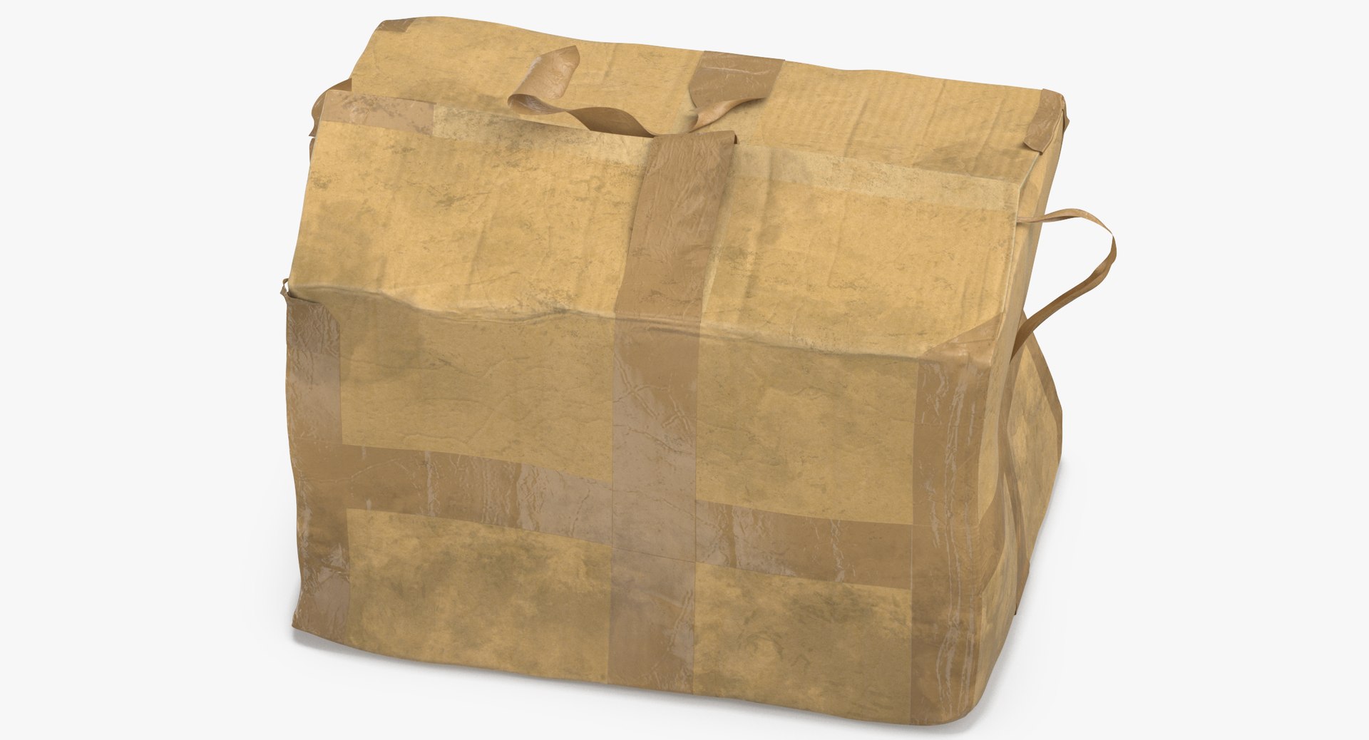 3D Old Damaged Dirty Cardboard Box TurboSquid 1412091