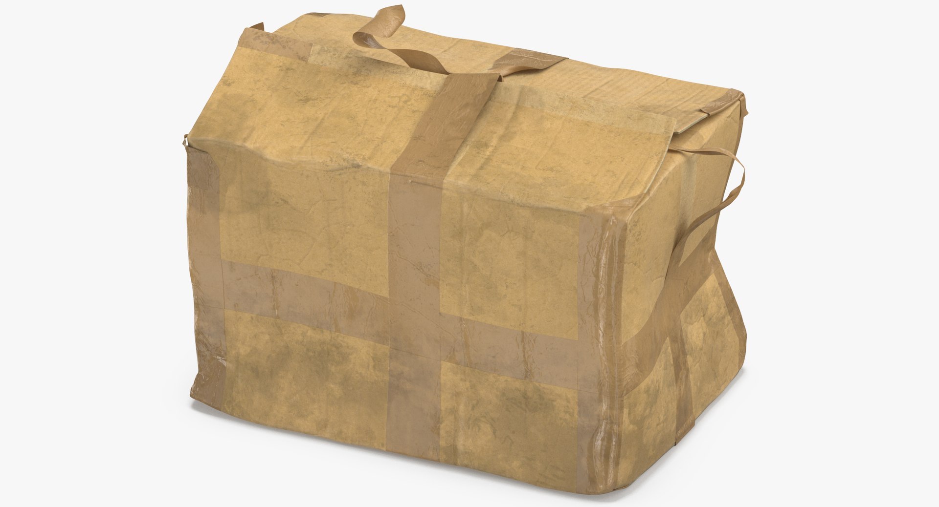 3D Old Damaged Dirty Cardboard Box TurboSquid 1412091