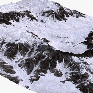 Mountain Snow Surface Plan model