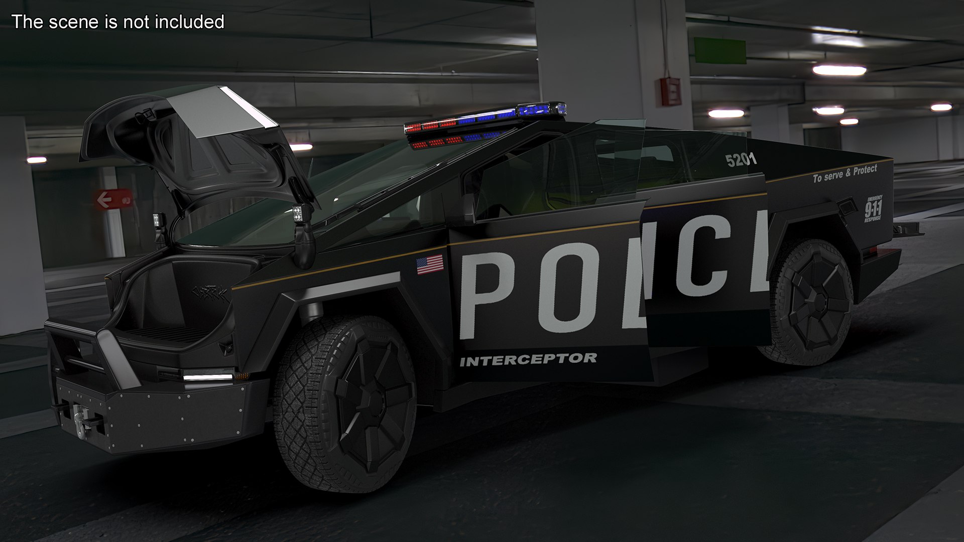 Tesla Cybertruck Police Car 3D model https://p.turbosquid.com/ts-thumb/QU/mIs0oZ/BP/teslacybertruckpolicecarc4dmodel004/jpg/1726020921/1920x1080/fit_q87/385f42cbbf47dcabae433e702c6b1cdbd94ee35c/teslacybertruckpolicecarc4dmodel004.jpg