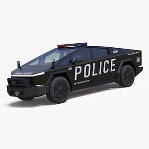 Tesla Cybertruck Police Car
