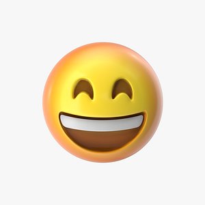 emoji 6 grinning face 3D