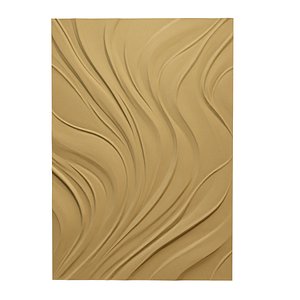 Modern Abstract Flowing Wave Bas-Relief Wall Decor Set STL Mural CNC 398 3D model