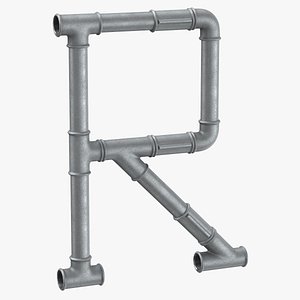 Galvanized Steel Pipe Letter R