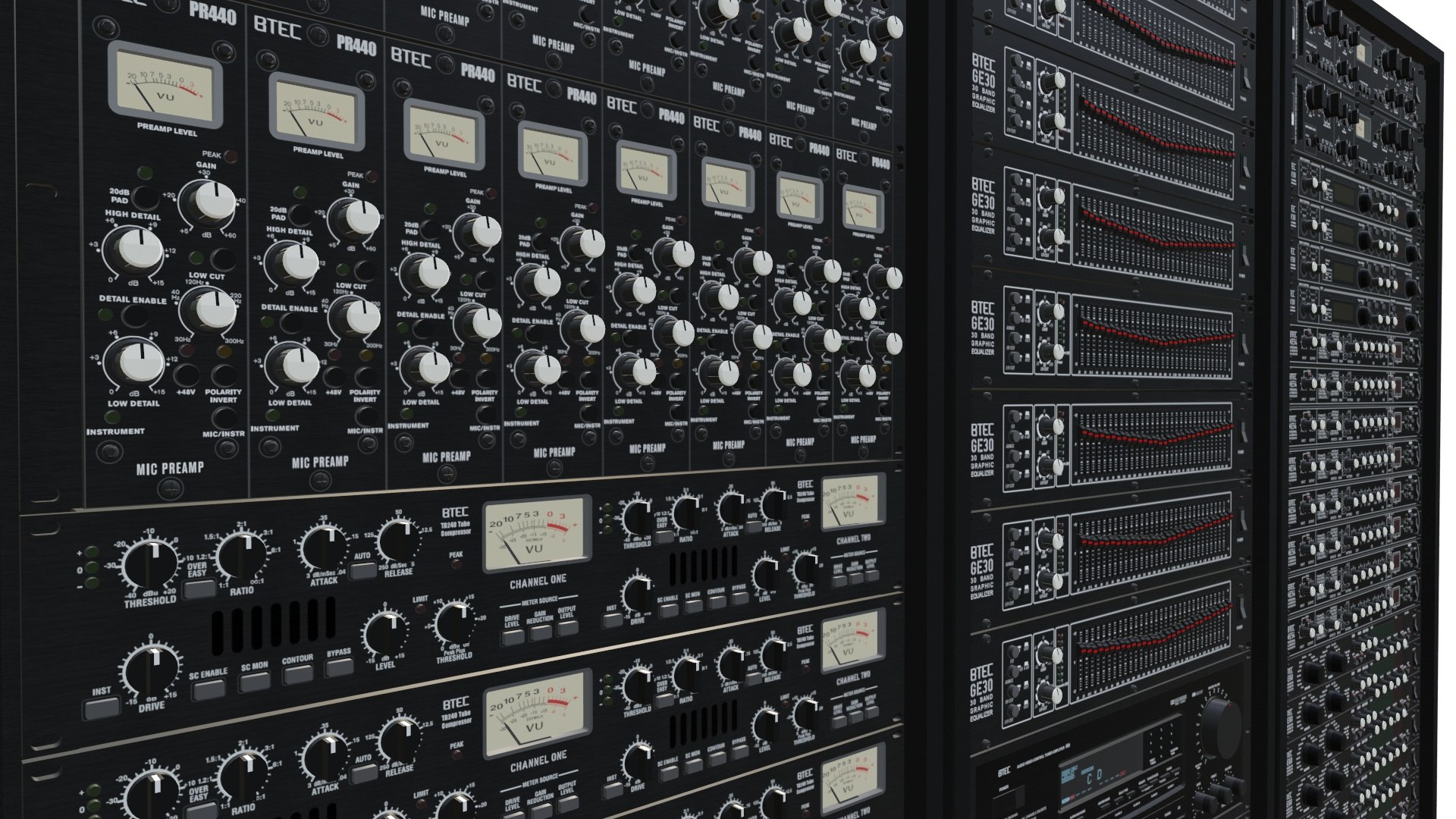 Recording Studio Rackmount Effects Collection 3D Model - TurboSquid 2275807