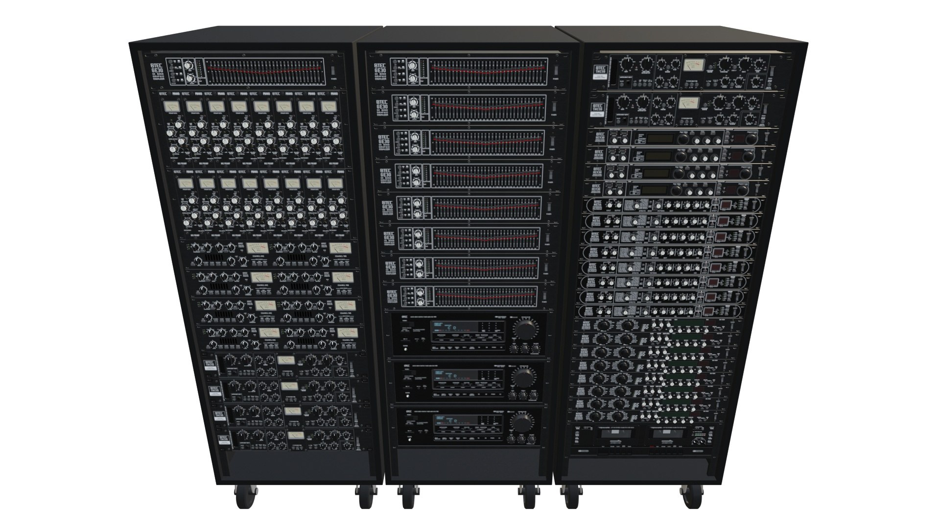Recording Studio Rackmount Effects Collection 3D Model - TurboSquid 2275807