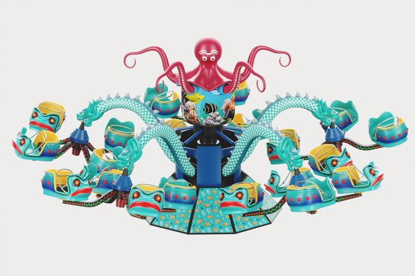 3D carousel octopus