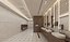 Interior del baño público