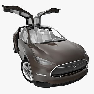 Tesla Model X 2015 Rigged