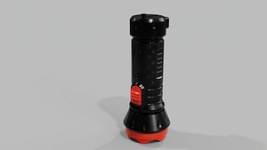 3D Hi-poly Flashlight