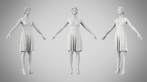 3D Dress 21 Abstract Pebble Repeat