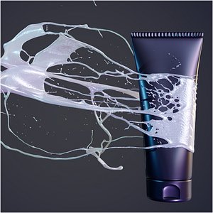 Luxury Cosmetic Liquid Splash Dynamic Alembic Animation with Render Ready Scenes