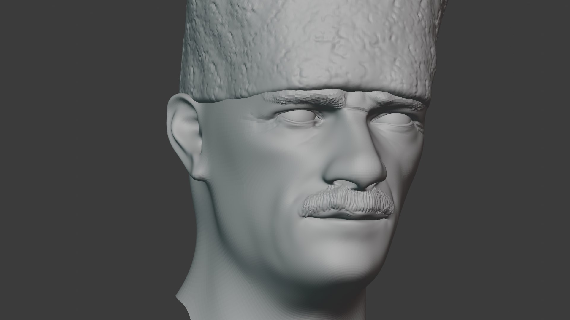 Mustafa Kemal Blender 3ds 3D - TurboSquid 2379732