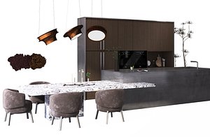 3D LINES kitchen by Pietboon