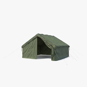 3D Army Tent Green Dirt