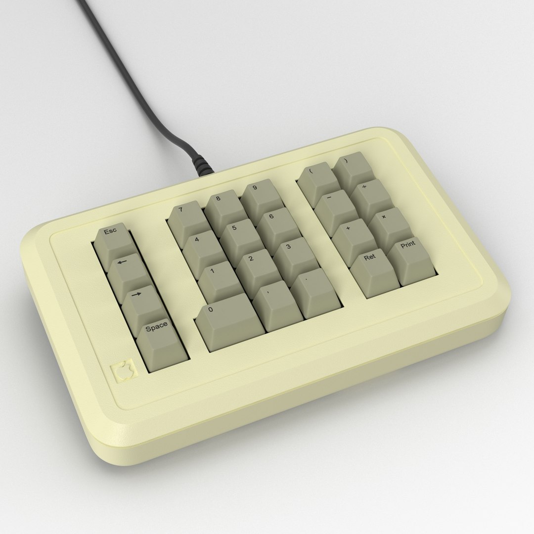 Apple IIe Numeric Keypad 2 3D Model 3D model preview