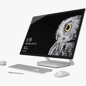 3d model realistic microsoft surface studio