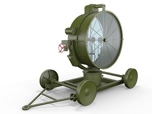 searchlight light 3d model