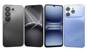 Tecno SPARK 40 Mirage Blue And Tecno CAMON 50 Moonlight Black