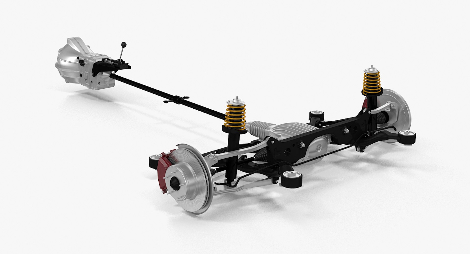 rwd gearbox 3d model