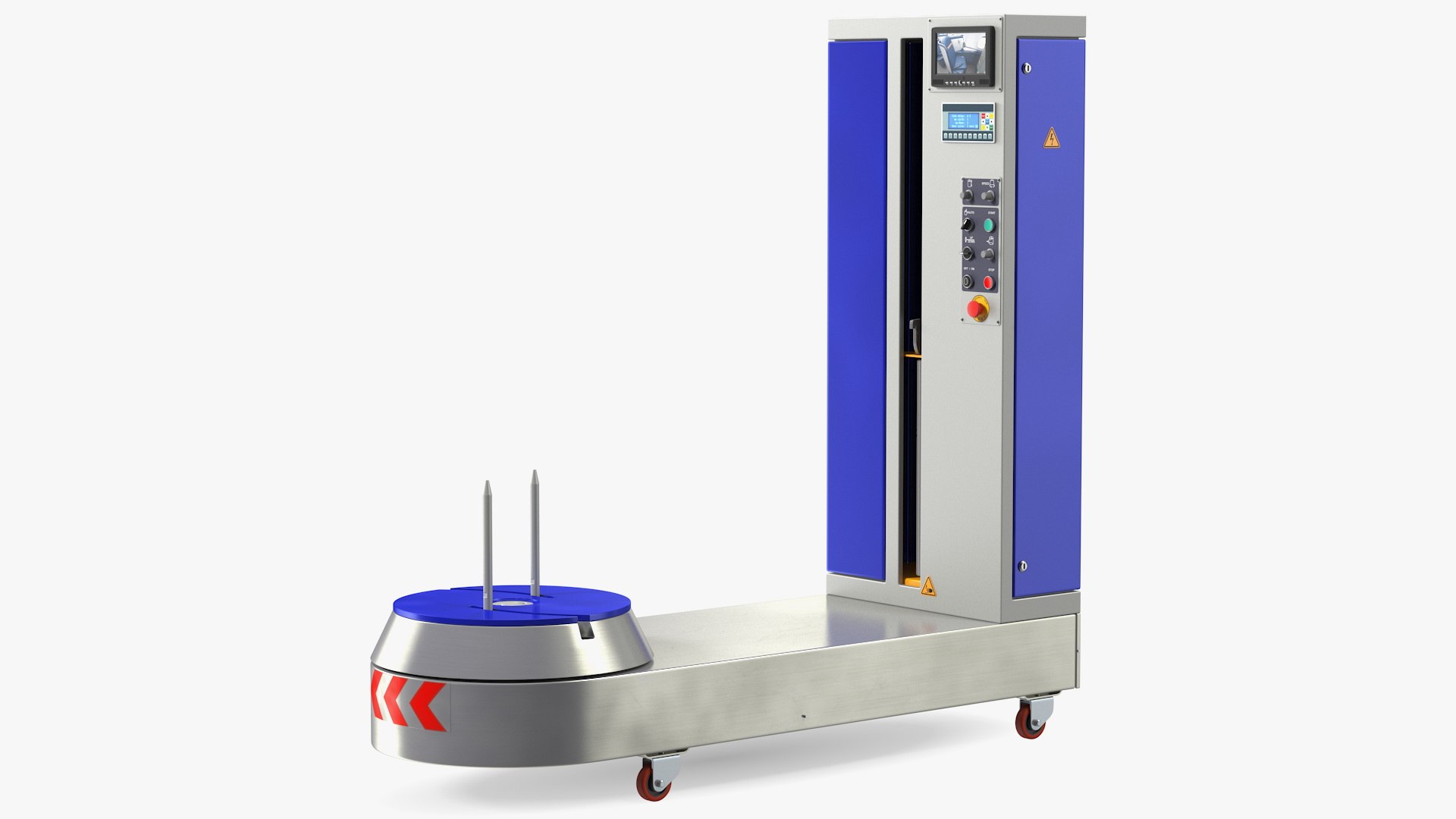 Airport Luggage Suitcase Wrapping Machine 3D model preview