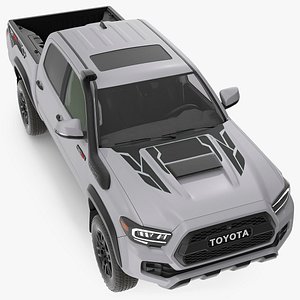 Toyota Tacoma TRD Pro Silver Sky Metallic 2021 3D model