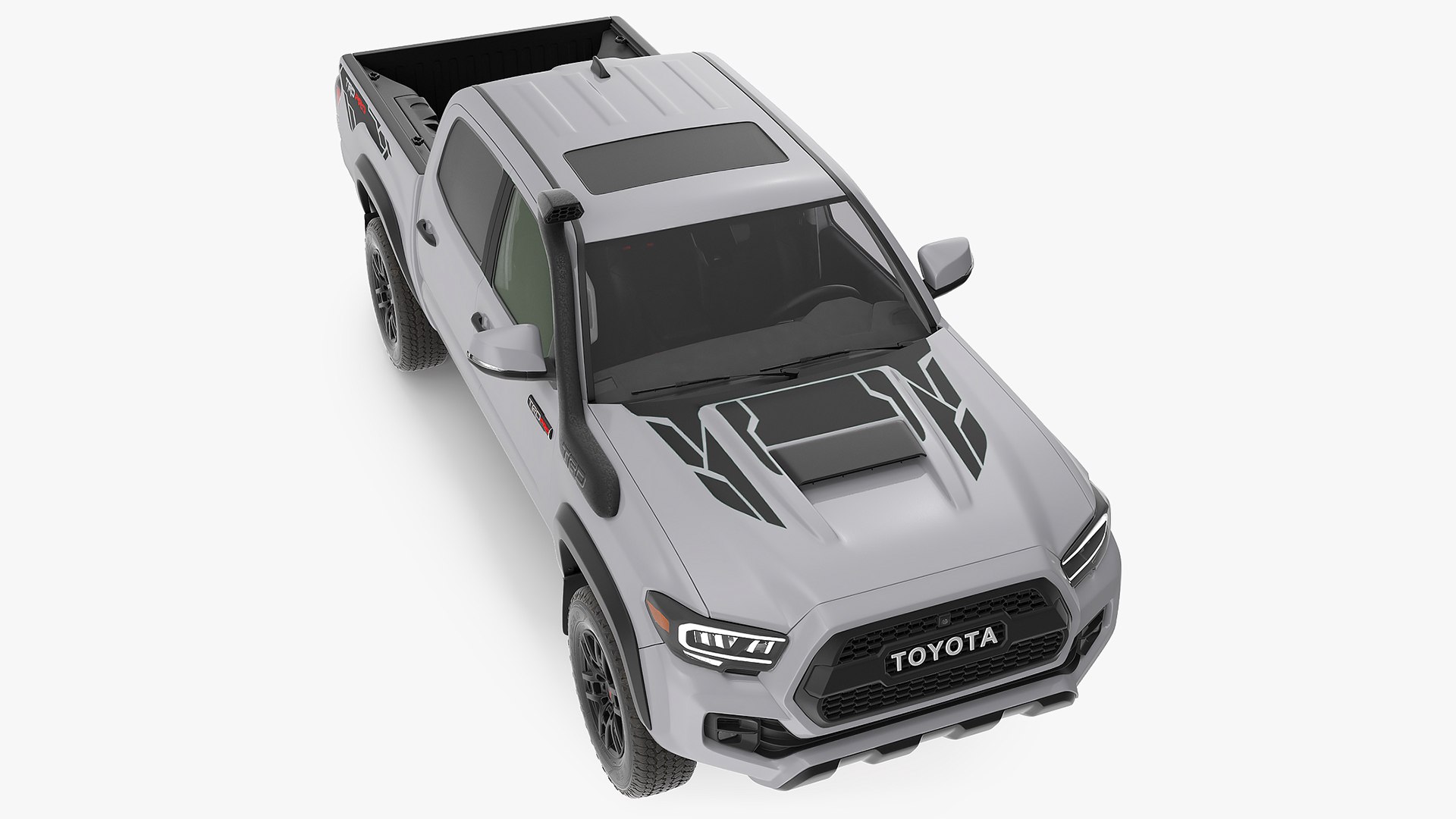 Toyota Tacoma TRD Pro Silver Sky Metallic 2021 3D model preview