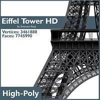 Highly Detailed Eiffel Tower
