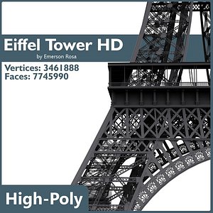 Highly Detailed Eiffel Tower