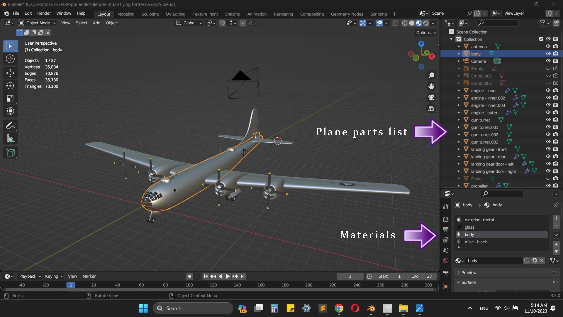 B-29 Superfortress 3D model https://p.turbosquid.com/ts-thumb/QV/X9gCz3/Qt/screenshot2620/png/1699627952/1920x1080/fit_q87/2adadc329d3041109af1e46aca3c5f8c9bd03ca0/screenshot2620.jpg