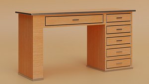 3D Study Table model