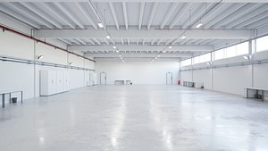 3D hall industrial interior model