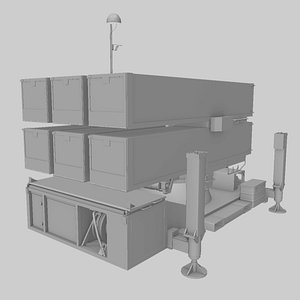 3D NASAMS Missiles System model