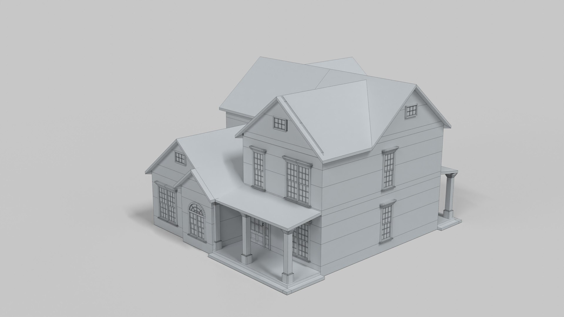 3D Model Neighborhood House 03T3 - TurboSquid 2211182