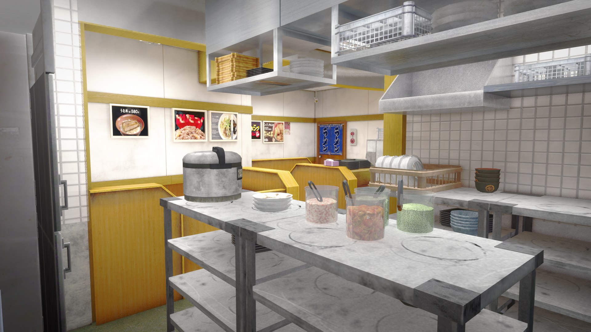 Japanese Rice Bowl Restaurant 3D Model TurboSquid 2298276