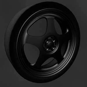 wheels spoon 3d model