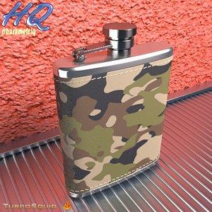 3d hip flask 10