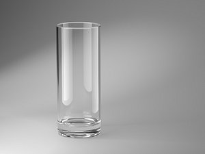 Glass with scene 3D model