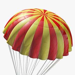 3D parachute marvelous designer model