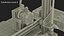Mini 3D Printer with PSU Rigged Animated 3D model