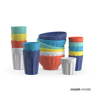 Ceramic bowls and cups