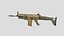 Scar-L II 3D Low Poly-Game Ready Gun Modell -011