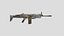 Scar-L II 3D Low Poly-Game Ready Gun Modell -011