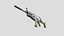Scar-L II 3D Low Poly-Game Ready Gun Modell -011