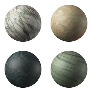 Green Marble Porcelain Stoneware Materials Set 10