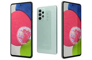 3D Samsung Galaxy A52s Mint Low Poly
