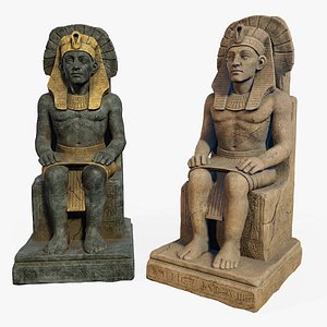 3D Egyptian Statue V1 PBR model
